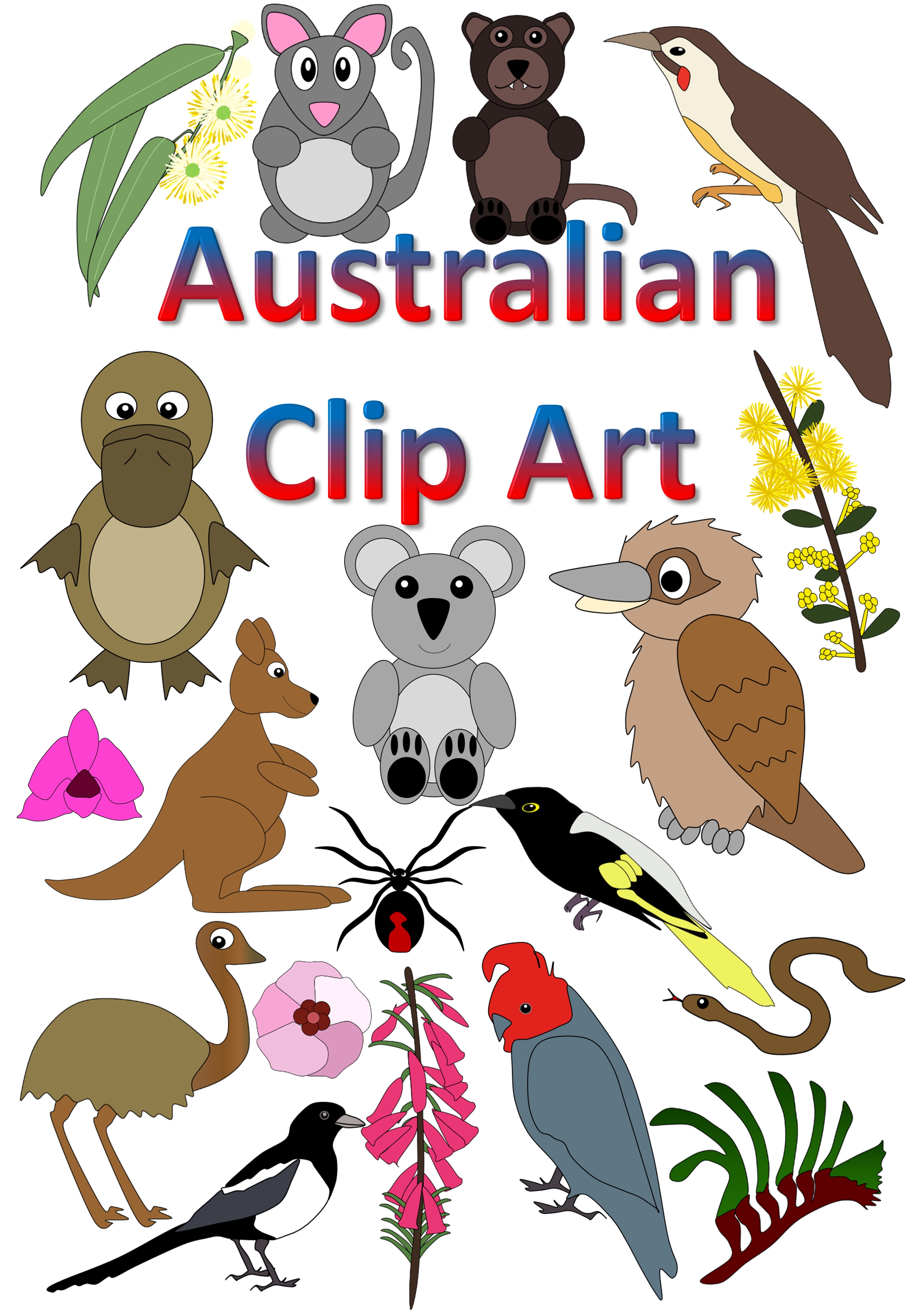 2880x4160 Aboriginal Clipart Australian Animal