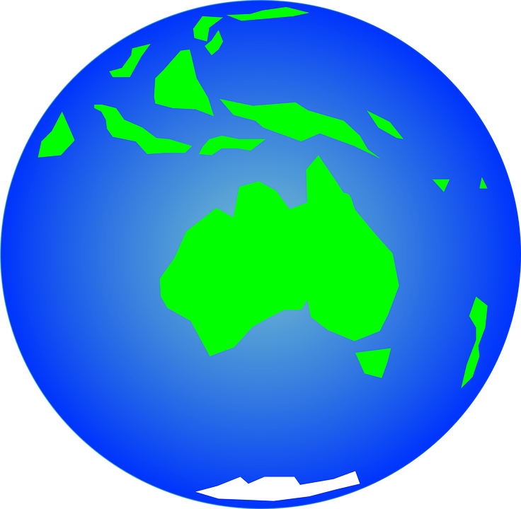 736x720 Earth Clipart Free Australia Earth Globe Free Vector Graphic