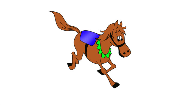 600x350 Horse Coloring Pages