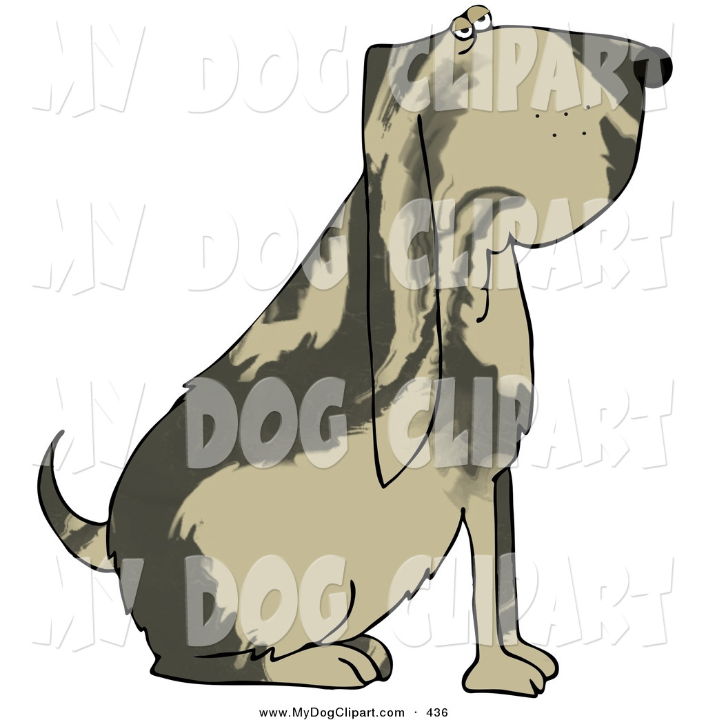 1024x1044 Clip Art Of A Big Bloodhound
