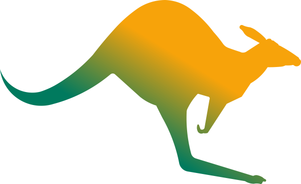 600x368 Aussie Kangaroo Clip Art