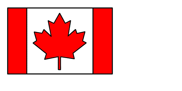 640x320 Brilliant Canadian Flag To Color