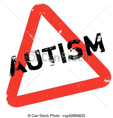 450x470 Autism Rubber Stamp. Grunge Design With Dust Scratches . Vectors