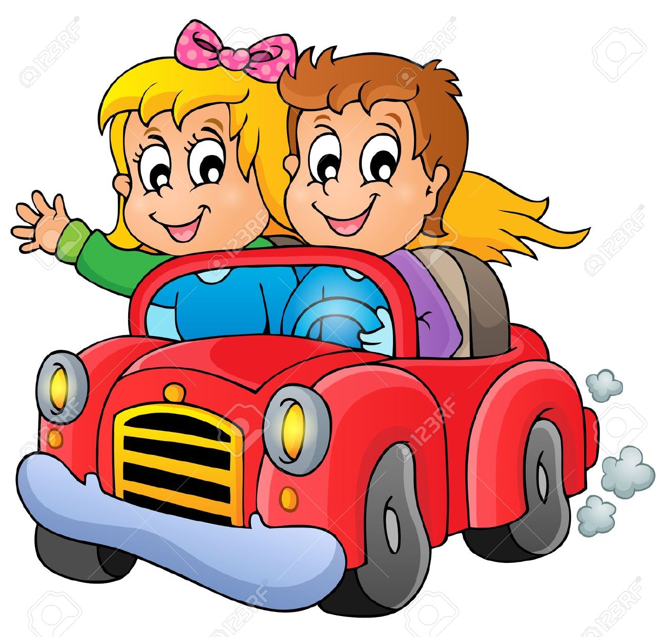1300x1245 Car Drivers Couple Clipart