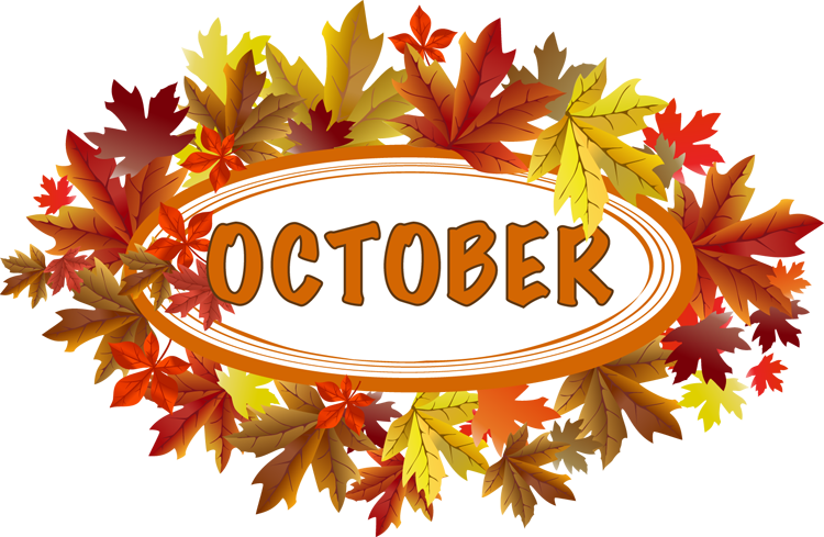 750x489 Fall Clipart October Calendar