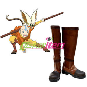 300x300 Avatar The Last Airbender Cosplay Aang Cosplay Boots Shoes
