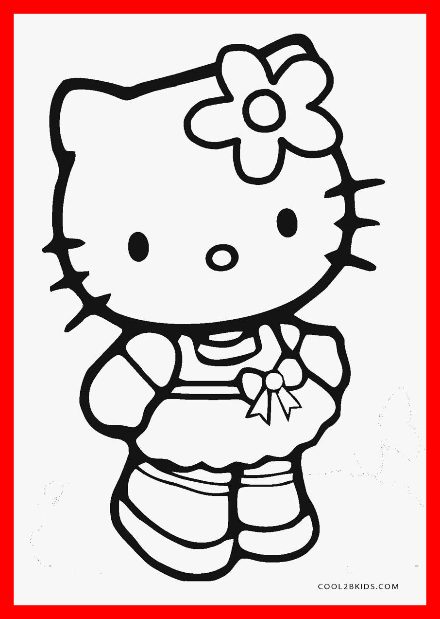 906x1272 Fascinating Printable Hello Kitty Coloring Pages Image Of For Kids