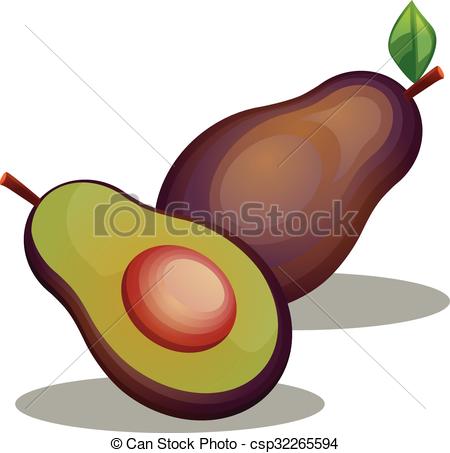 450x453 Avocado Vector Icon. Vector Illustration Of An Avocado. Eps