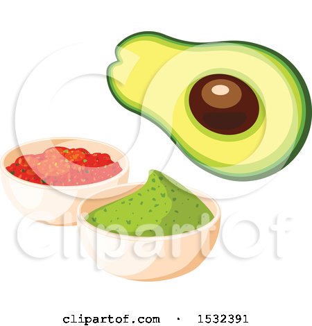 450x470 Royalty Free (Rf) Avocado Clipart, Illustrations, Vector Graphics