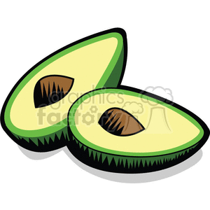 300x300 Royalty Free Avocado 368973 Vector Clip Art Image
