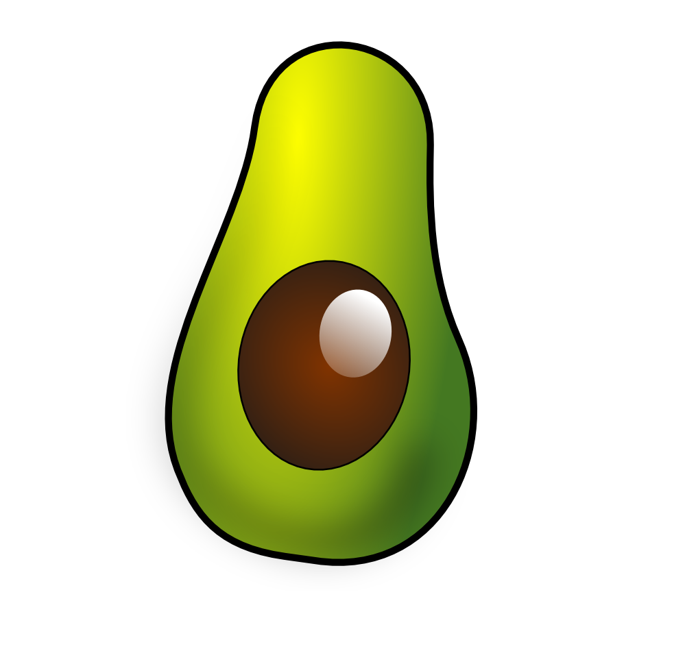 999x950 Avocado Clipart