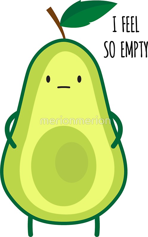 498x800 Avocado Clipart Sad