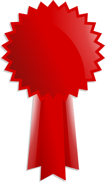 342x593 Red Clipart Award