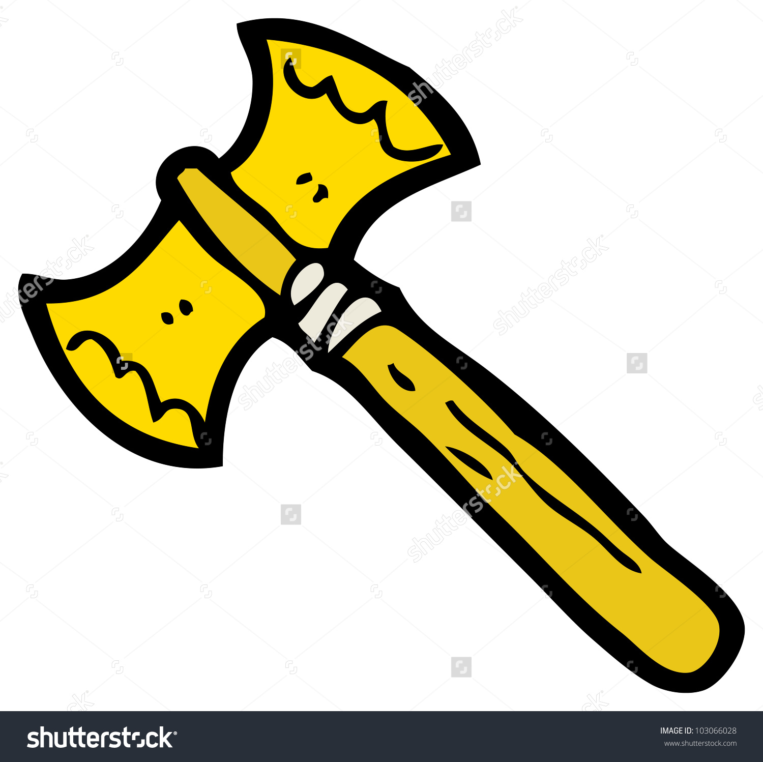 1500x1498 Gold Clipart Axe