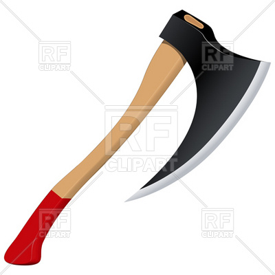 400x400 Butcher's Axe Royalty Free Vector Clip Art Image