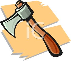 300x257 Clipart Image A Hand Axe