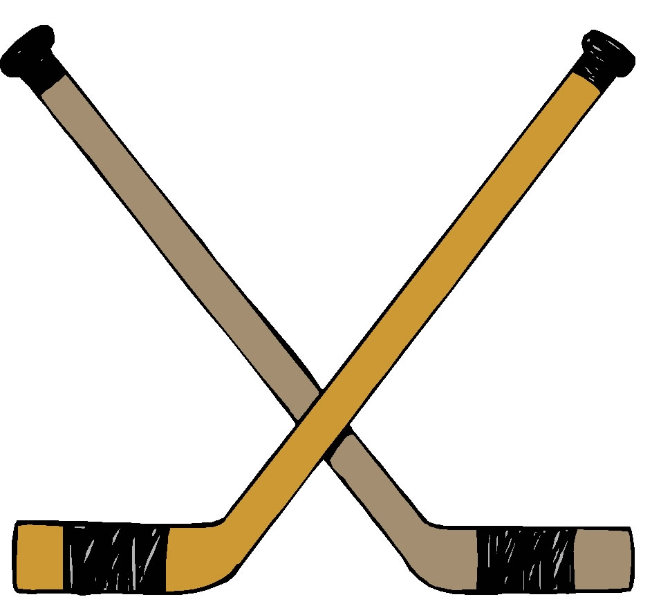 943x864 Hockey Stick Clipart Vector