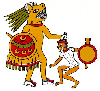 350x318 Aztec Warrior Clipart Cuauhtemoc