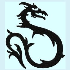 236x236 Dragon Silhouette Clip Art
