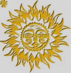 293x300 Aztec Sun Clipart