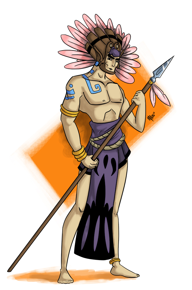 675x1017 Aztec Warrior By Mabelma