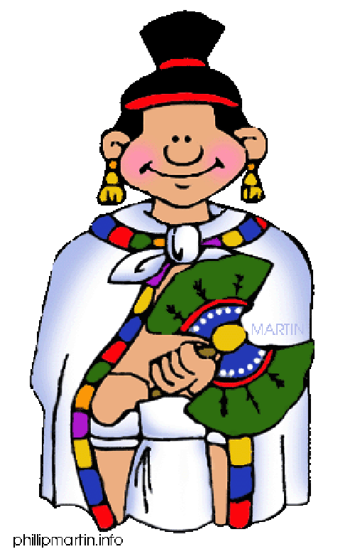 500x779 Aztec Warrior Clipart Aztec Person