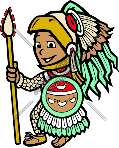 400x500 Aztec02v4clr Clipart And Vectorart People