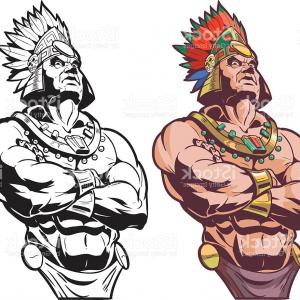 300x300 Photostock Vector Strong Rat Mascot Vector Clip Art Illustration