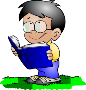 285x298 Boy Reading Clip Art