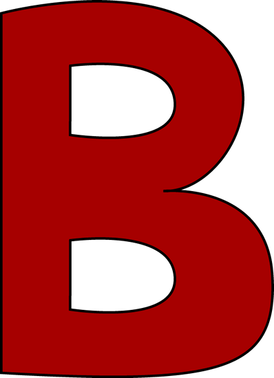 398x550 Letter B Clipart