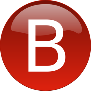 300x300 Red B Clip Art