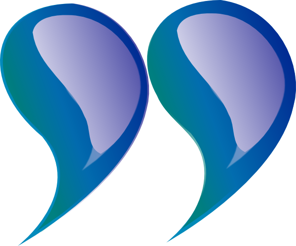 600x499 Water Droplet Quotation Marks B Clip Art