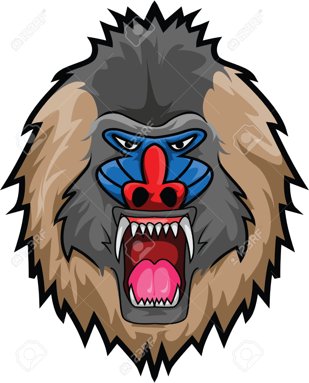 1049x1300 Baboon Clipart Mandrill