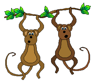 307x270 Free Clipart Monkeys