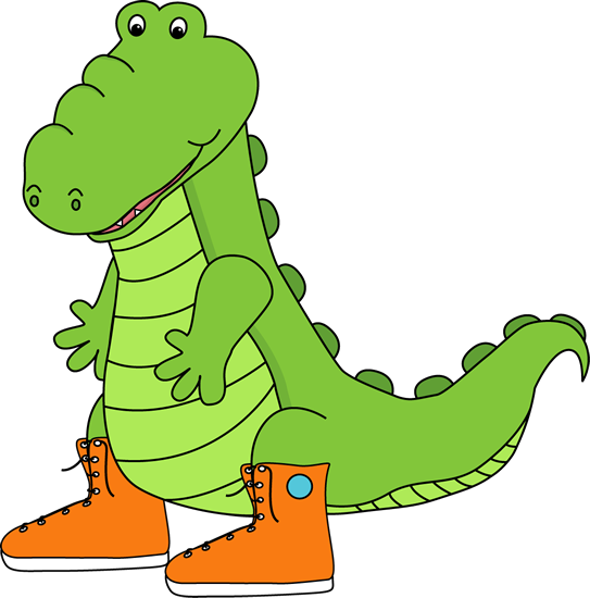 543x550 Alligator Clip Art