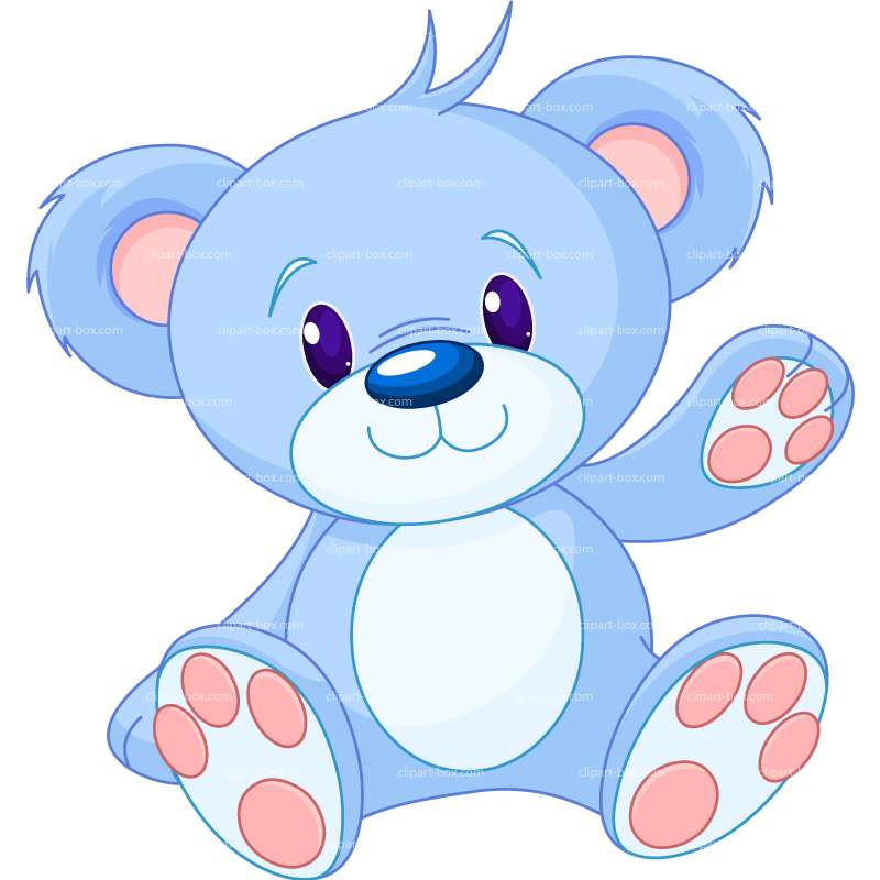 800x800 Blue Teddy Bear Clip Art
