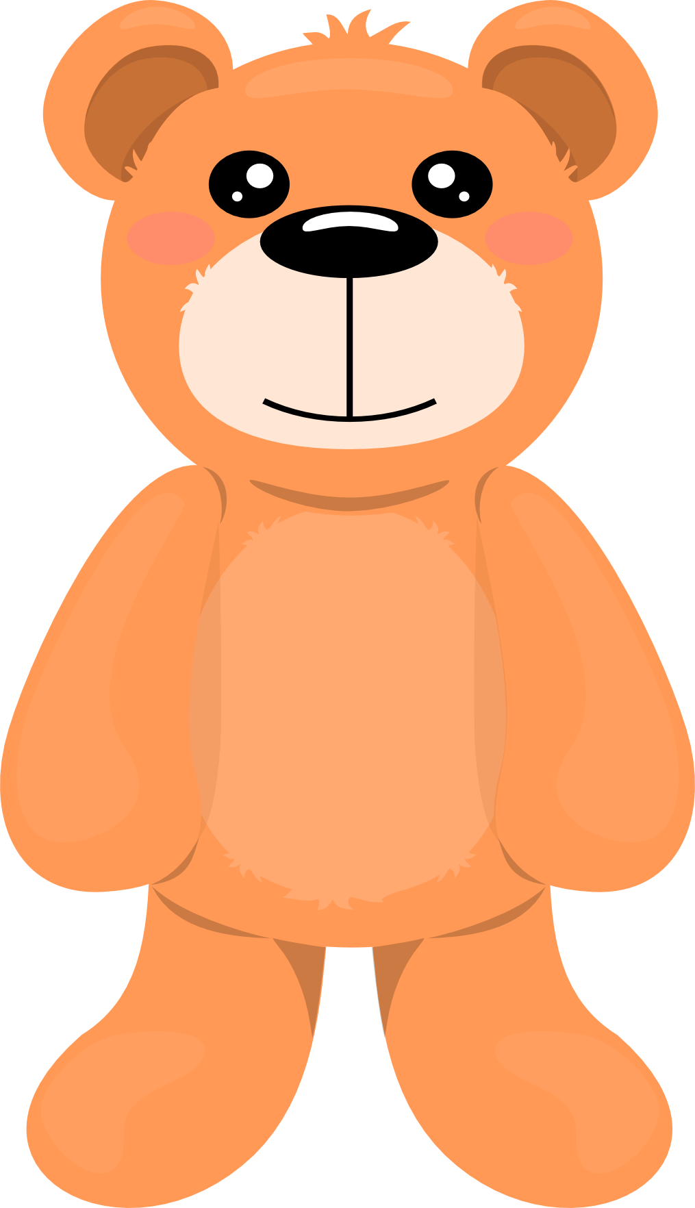 1015x1764 Brown Clipart Baby Bear