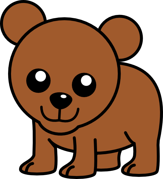 546x599 Cartoon Baby Bear Clipart