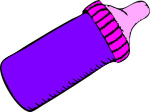 300x225 Baby Bottle Purple Clip Art
