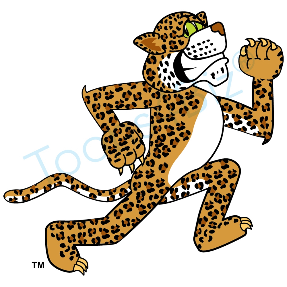 1000x1000 Cheetah Mascot Running Clip Art Clip Art