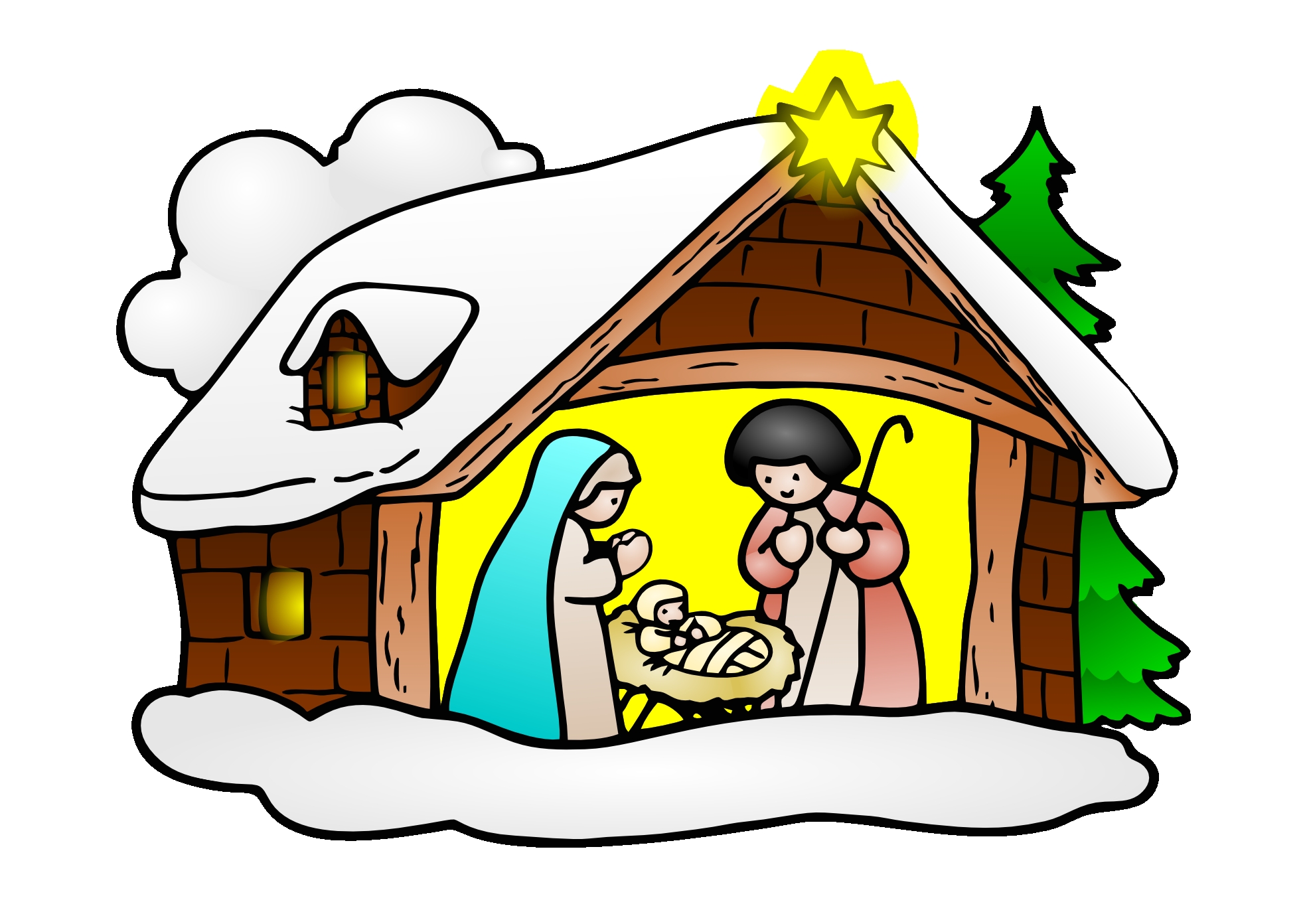 1969x1392 New Christmas Clipart Religious Gallery