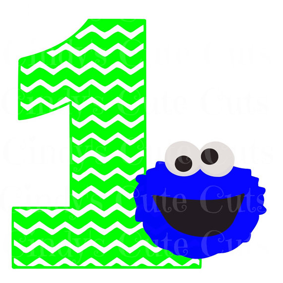 570x570 Chevron First Birthday Blue Monster 1st 1 One Cuttable, Dxf, Eps