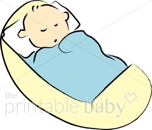 300x256 Baby In Yellow Cradle Clipart Sleeping Baby Clipart