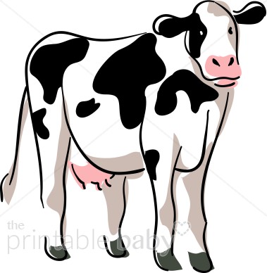 379x388 Stylized Cow Clipart Barnyard Clipart