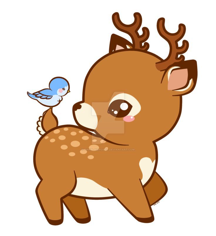 736x804 Clip Art Baby Deer With Flowers