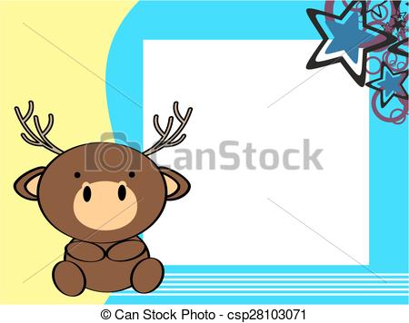 450x356 Cute Baby Deer Background In Vector Format Vectors Illustration