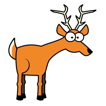 350x350 Awesome Clipart Deer Cartoon