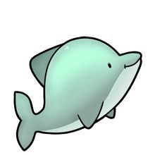 220x220 Cute Dolphin
