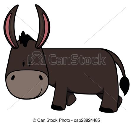 450x414 Baby Donkey Vector