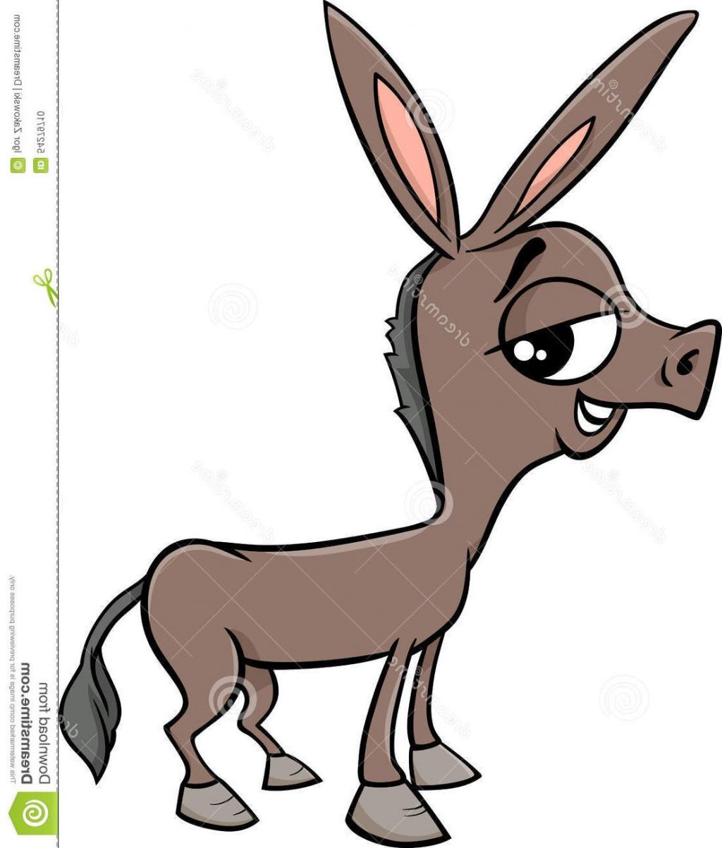 1024x1203 Best Baby Donkey Cartoon Illustration Funny Farm Animal Drawing
